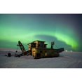 thumbnail image 2 of Green Northern Lights Dance Over A Historical Gold Dredge Near Nome  Alaska Poster Print, 2 of 2