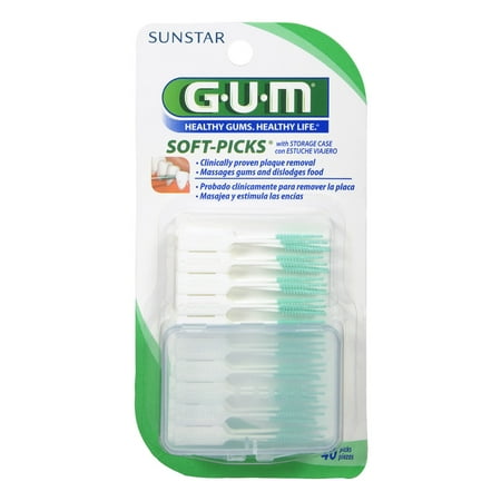 G U M Soft-Picks Teeth Cleaners, 40 ct