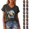 thumbnail image 4 of Women's Dolly Shirts Country Music Legend T-Shirt Crewneck Short Sleeve Shirt Vintage Graphic Tee Loose Fit T-Shirt Fall Fashion Tops L, 4 of 7