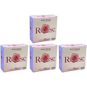 Pack Of 4 - Patanjali Rose Body Cleanser Soap Bar - 120 Gm (4.23 Oz)