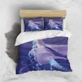 thumbnail image 3 of Disney Cartoon Frozen Elsa Print Three Piece Bedding Set Cover Set With Pillowcase Children or Adults King Queen Full Twin Size, 3 of 5