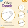 thumbnail image 5 of Utopia Home Kids Hangers 60 Pack - 11 Inch Plastic Baby Hangers for Closet - Childrens Hanger for Clothes & Infant Hanger for Closet - Non-Slip Shoulder Grooves, Strap Hooks & Pants Bar (White), 5 of 7