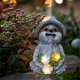thumbnail image 5 of Solar Powered Sloth Statue Garden Decor Animal Sculpture Decoration, 5 of 5
