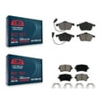 thumbnail image 1 of CMX Front Rear Ceramic Brake Pads Kit for Car 2003-2004 Audi RS6 with 312mm Diameter Rotor KCX-100278, 1 of 9