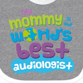 thumbnail image 4 of Inktastic Audiologist Mom Quote Childs Boys or Girls Baby Bib, 4 of 4