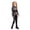 Navy, variant on Halloween Skeleton Jumpsuit, Mock Neck Long Sleeve Bodysuit with Vivid Rose & Bone Print for Stage Performance (1 PC) Black L