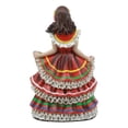 thumbnail image 3 of Day Of The Dead Traditional Red Gown Sugar Skull Dancer Statue Vivas Calacas, 3 of 7