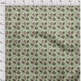 thumbnail image 4 of oneOone Tissu en Velours Vert Menthe Floral Rétro Matériel de Robe Tissu Imprimé Tissu au Mètre 58 Pouces de Large, 4 of 5