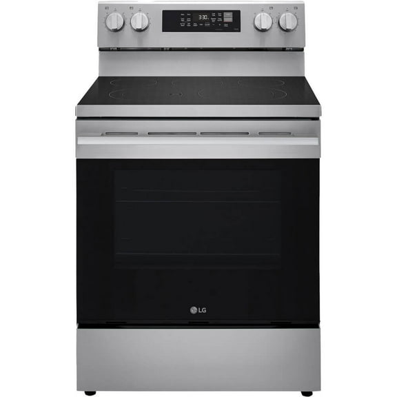 LG LREN6323YE 6.3 Cu. Ft. Stainless Freestanding Electric Smart Range