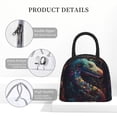 thumbnail image 4 of Salouo Colorful Patterned Snake for Insulated Lunch Bag for Women/Men - Leakproof Cooler Tote Bag Organizer - Reusable Lunch Box for Office Picnic Hiking Beach-One Size, 4 of 6