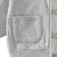 thumbnail image 6 of Rrxhxhs Cardigan for Girls Solid Color V-Neck Button Front Long Sleeve Loose Casual Sweater Cover Up with Pockets, 6 of 7
