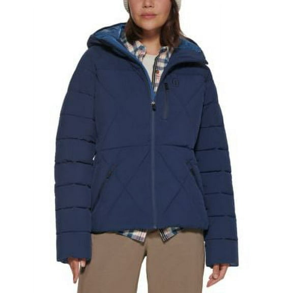 MSRP $129 Bass Outdoor Women's Glacier Hooded Hiking Jacket Blue Size XL