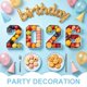thumbnail image 4 of Bandeja de cartón con número Uxcell, bandeja de servir de número reutilizable con cinta adhesiva de doble cara para decoración de fiesta de revelación de género, cumpleaños y boda, (Número 8, Azul), 4 of 6