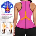 thumbnail image 5 of COMFREE Sweat Waist Trainer Cincher Corset for Women Weight Loss Neoprene Sauna Suit Tank Top Zipper Vest Workout Compression Sport Girdle, 5 of 7