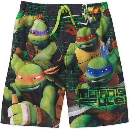 ONLINE - Teenage Mutant Ninja Turtle Boys Swim Sh - Walmart.com