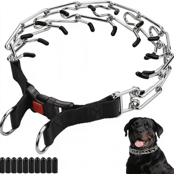 GASTROPOD Dog Prong Collar, Adjustable Dog Training Collar with Quick Release Buckle for Small Medium Large Dogs Dog Training Collar