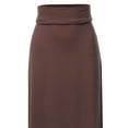 thumbnail image 4 of A2Y Women's Basic Foldable High Waist Floor Length Maxi Skirts Americano M, 4 of 5