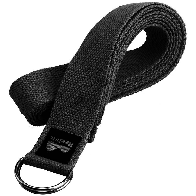 Reehut Fitness Exercise Yoga Strap w/ Adjustable D-Ring Buckle for