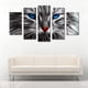 thumbnail image 2 of Cuadro Decorativo Gato Artístico Ojos Azules Juego De 5 Piezas 150x80cm Ideal Para Sala Oficina Recámara Decoración Moderna, 2 of 5