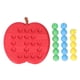 thumbnail image 2 of Juguetes de manzanas para niños, divertidos juguetes de rompecabezas para niños con orugas que comen manzanas, tablero de rompecabezas para niños muy versátil, 2 of 14