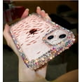thumbnail image 2 of Compatible with iPhone Case,Luxury Crystal Glitter Bling Sparkly Diamond Pattern Camera Lens Protection Clear Soft Shockproof Cover Phone Case (White,iPhone 11), 2 of 7