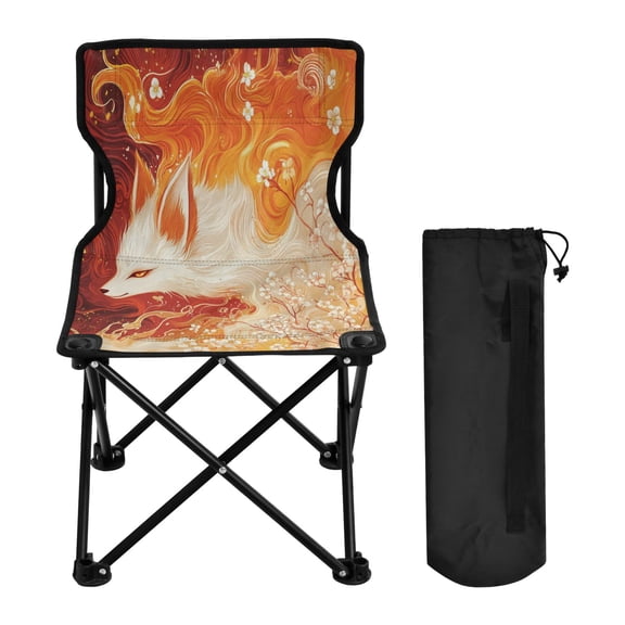 BZSMCE Camping Chairs Modern The Spirit Of Flames Pattern Folding chair
