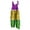 Multicolor#5#women jumpsuits dressy, variant on DDAPJ pyju Womens Mardi Gras Jumpsuits 2024 Carnival Themed Sequin Printed Bib Overalls Adjustable Straps Wide Leg Rompers Dressy Casual Parade Party Jumpsuit with Pockets on Clearance Multicolor XL