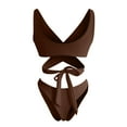 thumbnail image 4 of Traje de baño cómodo sin aros para mujer con almohadilla en el pecho con cuello cruzado y hombros inclinados OAVQHLG3B Store  lin121212, 4 of 4