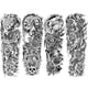 thumbnail image 2 of Etiquetas Engomadas Del Tatuaje 4pcs tatuajes falsos desechables animales hombro tatuajes hombres mujeres para cuerpo brazo completo Likrtyny Libre de BPA, 2 of 4