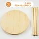 thumbnail image 4 of Mesa auxiliar redonda Apicizon de madera natural 42x51 cm, 4 of 8