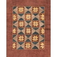 thumbnail image 1 of Ahgly Company Indoor Rectangle Abstract Bronze Brown Abstract Area Rugs, 7' x 10', 1 of 6