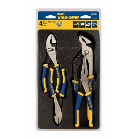Irwin/Hanson 2078707 Vise-Grip 4-Piece ProPliers Tray Set