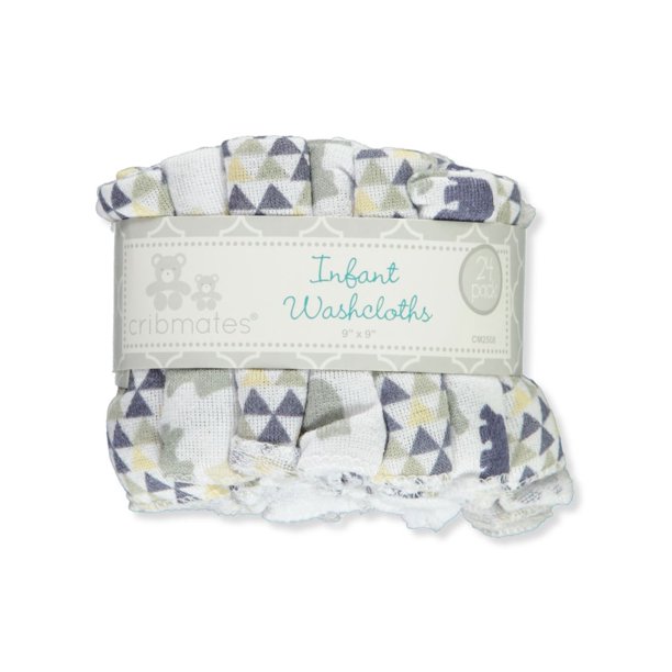 Cribmates Baby Boys' 24Pack Washcloths