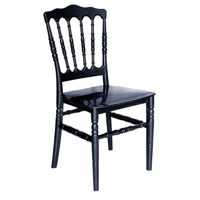 Silla Vintage para Eventos Apta para Exterior e Interior con Protección UV, realizada con Polipropileno Durable