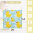 thumbnail image 2 of 5 PCS Ducks and Bubbles Baby Muslin Washcloths, Blue Soft Absorbent Face Towel Burp Cloths Cotton Bath Wipes Infant Wash Cloth for Newborn Boys Girls, 2 of 7