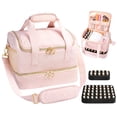 thumbnail image 1 of Bolsa organizadora de esmaltes de uñas Veirdro con capacidad para 50 botellas con lámpara de uñas, 1 of 9
