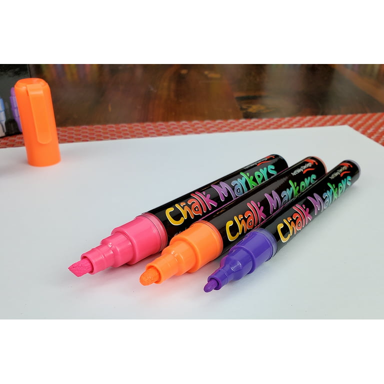 Chalkola Chalk Markers & Metallic Colors (Pack of 21) Neon Chalk Pens - for Chalkboard