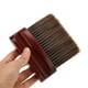 thumbnail image 4 of Hair Neck Cleaning Brush, Flat Barber Neck Duster Brush Beech Handle Dark Brown For Salon For Hairstylist For Home ANGGREK AA1413, 4 of 8