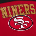 thumbnail image 4 of Men's Mitchell & Ness Scarlet San Francisco 49ers  Off Field Vintage Logo Short Sleeve Pullover Hoodie, 4 of 4