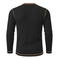 thumbnail image 5 of Guluxicc Men's Knit Shirts Button Crew Neck Long Sleeve Tops for Everyday Wear Summer Casual Outfits, 5 of 6