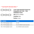 thumbnail image 2 of Lower Intake Manifold Gasket Set - Compatible with 1963 - 1964 Studebaker Avanti, 2 of 2