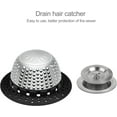 thumbnail image 2 of Shower Drain Hair Catcher/Bathtub Drain Cover/Drain Protector for Pop-Up & Regular Drains(Black), 2 of 7
