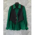 thumbnail image 4 of Camisa de manga larga con ilusión para mujer de Vestpolo, dos piezas, con bloques de color, ropa elegante para ir al trabajo, 4 of 4