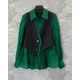 thumbnail image 4 of Camisa de manga larga con ilusión para mujer de Vestpolo, dos piezas, con bloques de color, ropa elegante para ir al trabajo, 4 of 4