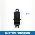 thumbnail image 3 of Unique Bargains Power Window Switch No.25411ZQ01A Rear Passenger Side Window Control Switch for Nissan Armada 2007-2015 Black, 3 of 7