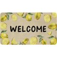 thumbnail image 1 of Lemon Welcome Door Mat Low-Profile Farmhouse Non-Slip Doormat Indoor Outdoor Front Door Floor Decorations Throw Rug Burlap 17 X 30 Inch, 1 of 5