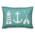 thumbnail image 2 of Creative Products Coastal Icons Teal 14x20 Spun Poly Pillow, 2 of 3