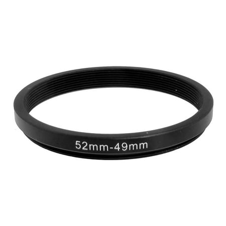 Unique Bargains Camera Parts 52mm-49mm Lens Filter Step Down Ring Adapter Black
