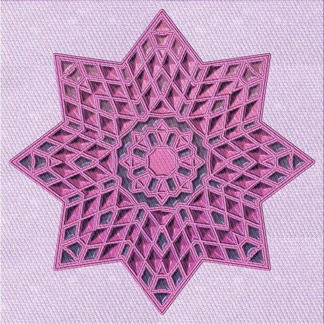 Ahgly Company Machine Washable Indoor Square Transitional Orchid Purple Area Rugs, 4' Square