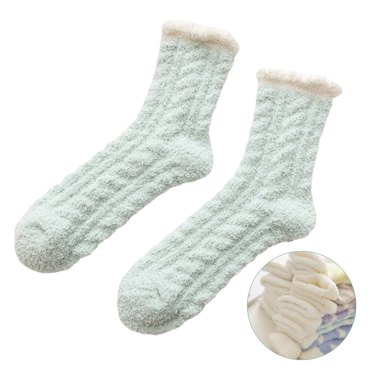 Womens Fuzzy Socks Slipper Soft Cabin Fleece Cozy Fluffy Stocking Stuffers